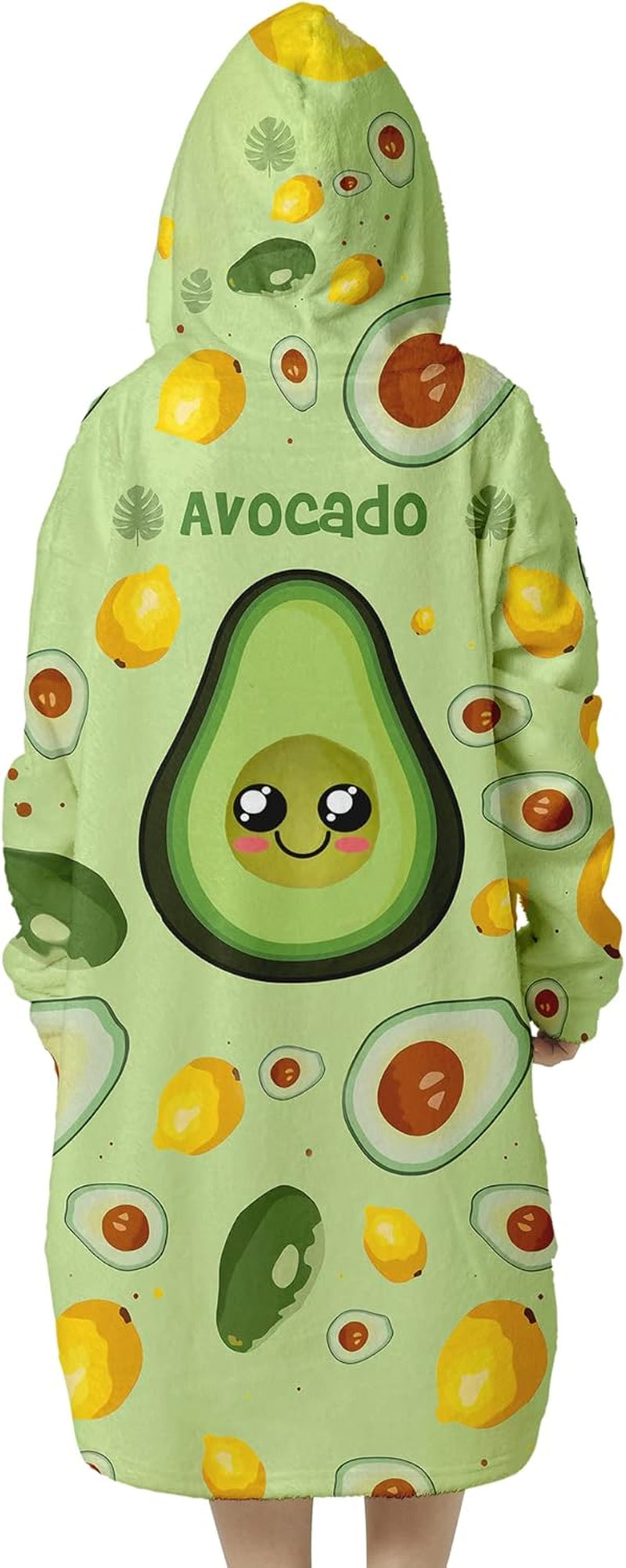 Kids Oversized Blanket Hoodie Boys Avocado Cozy Soft Wearable Blanket Girl Hood Blanket Sweatshirt Pockets Pullover Hoodie Blanket Kids 2-6