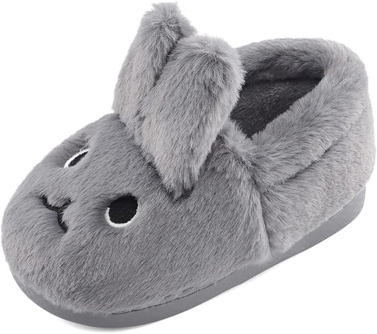 Toddler Girls Bunny Slippers Winter Warm Shoes Rabbit House Soft Slippers