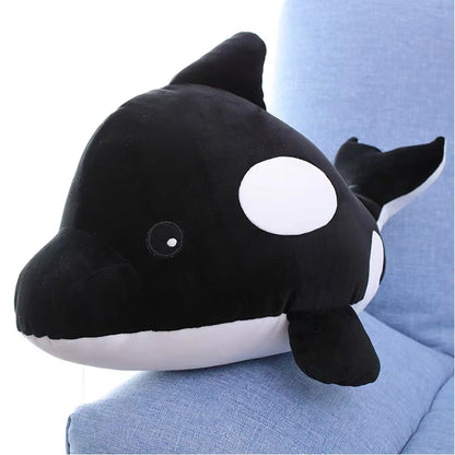 35-70Cm Cartoon Marine Life Cute Unicorn Whale Shark Devil Rays Fish Plush Toy Soft Stuffed Kawaii Killer Whale Pillow Cushion